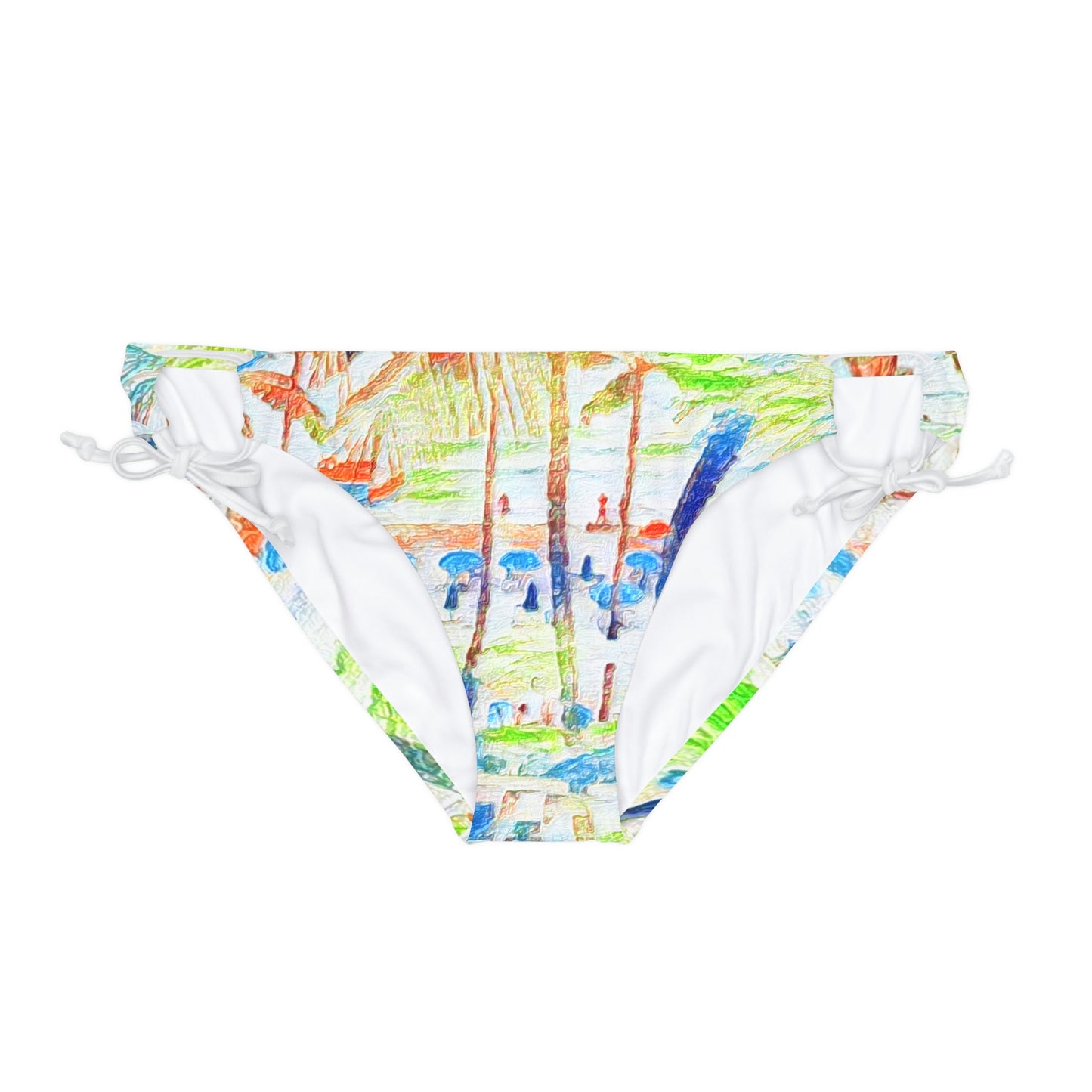 Loop Tie Side Bikini Bottom (AOP) ... "The Royal Hawai'ian: Waikiki Beach_Beach" ... Honolulu, HI ... Ocotber 2014 (Halloween) ... Original Works ...