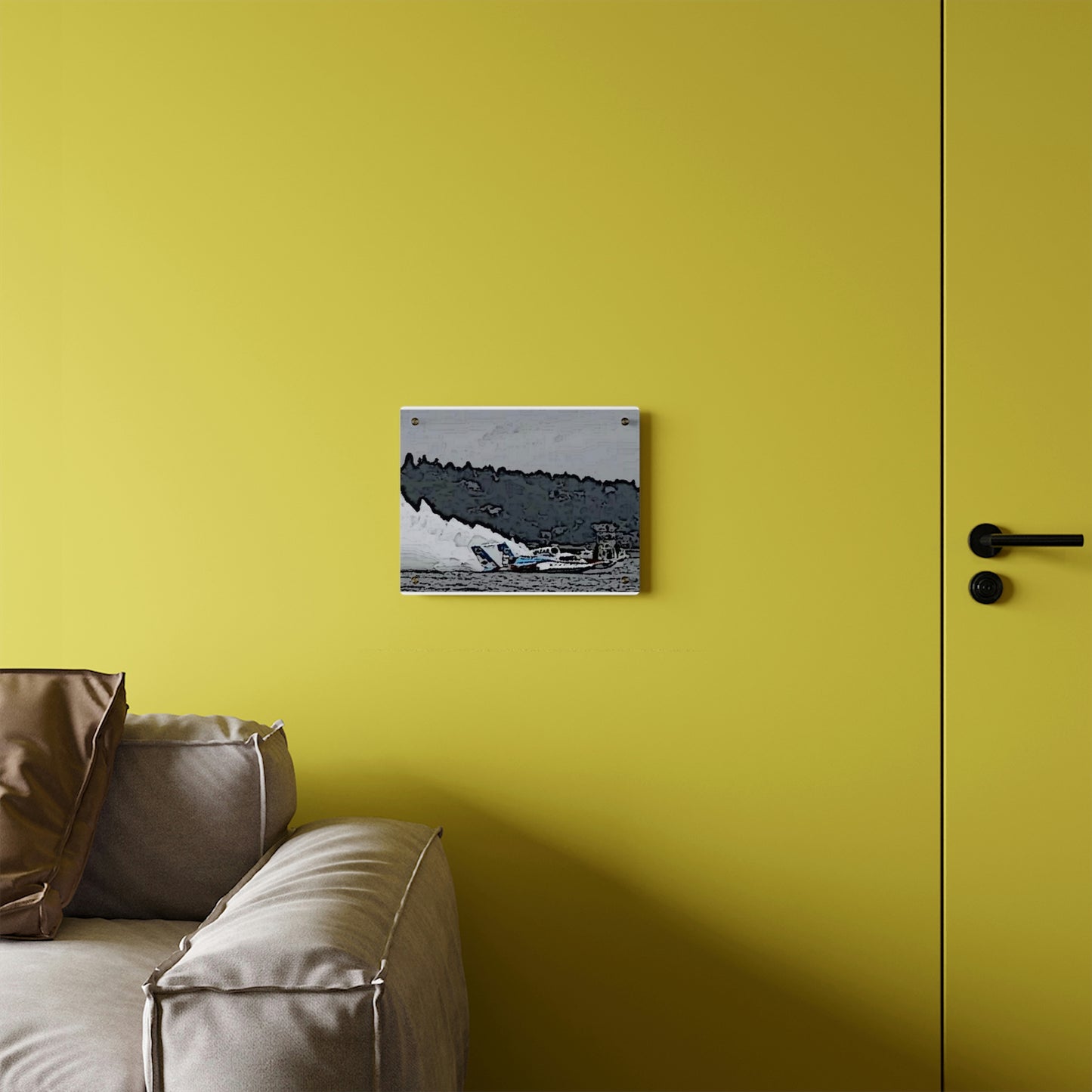 Acrylic Wall Art Panels ... Seattle Columbia Cup On Lake Washington ... "Dave Wilcox Heads For The Win" ... Associate Gift-Photo ... Original Works ...