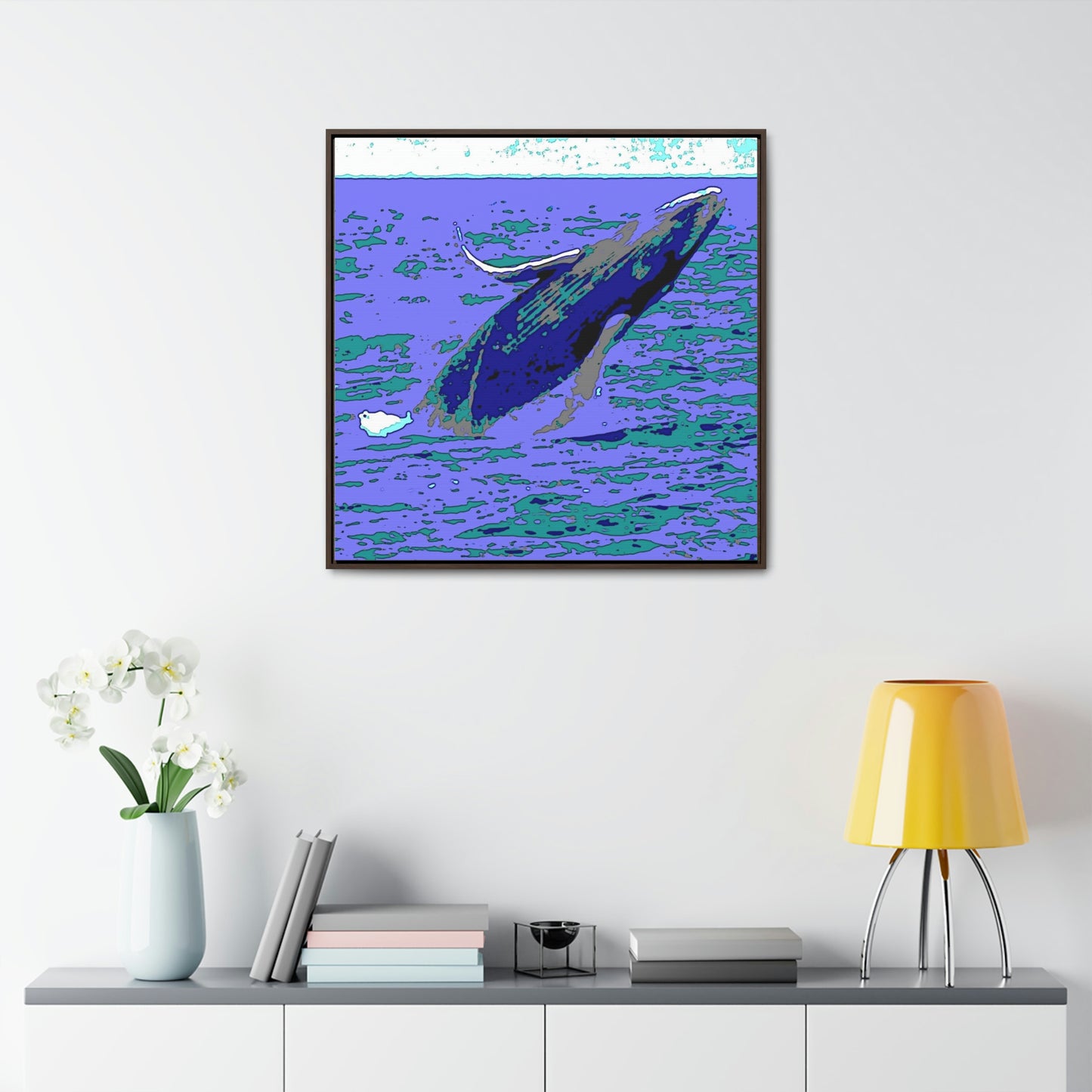 Gallery Canvas Wraps, Square Frame ... Baby Humpback Breaching ... Maui, HI: April 2022 ... "Family Archives: KPH" ... Original Works ...