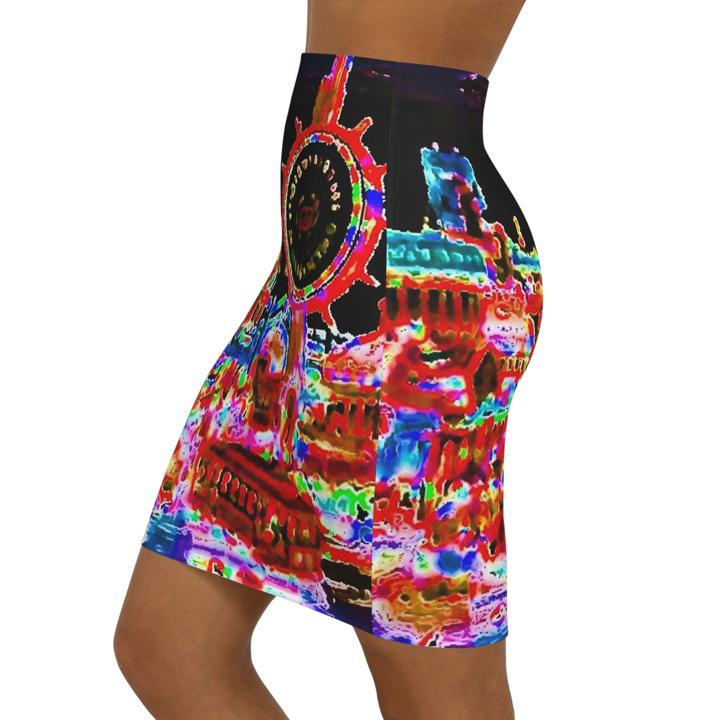 Women's Mini Skirt ... "No.9 Fishermen's Grotto - Fishermen's Wharf, SF, California" ... Family Archives: 1970's ... Original Works ...