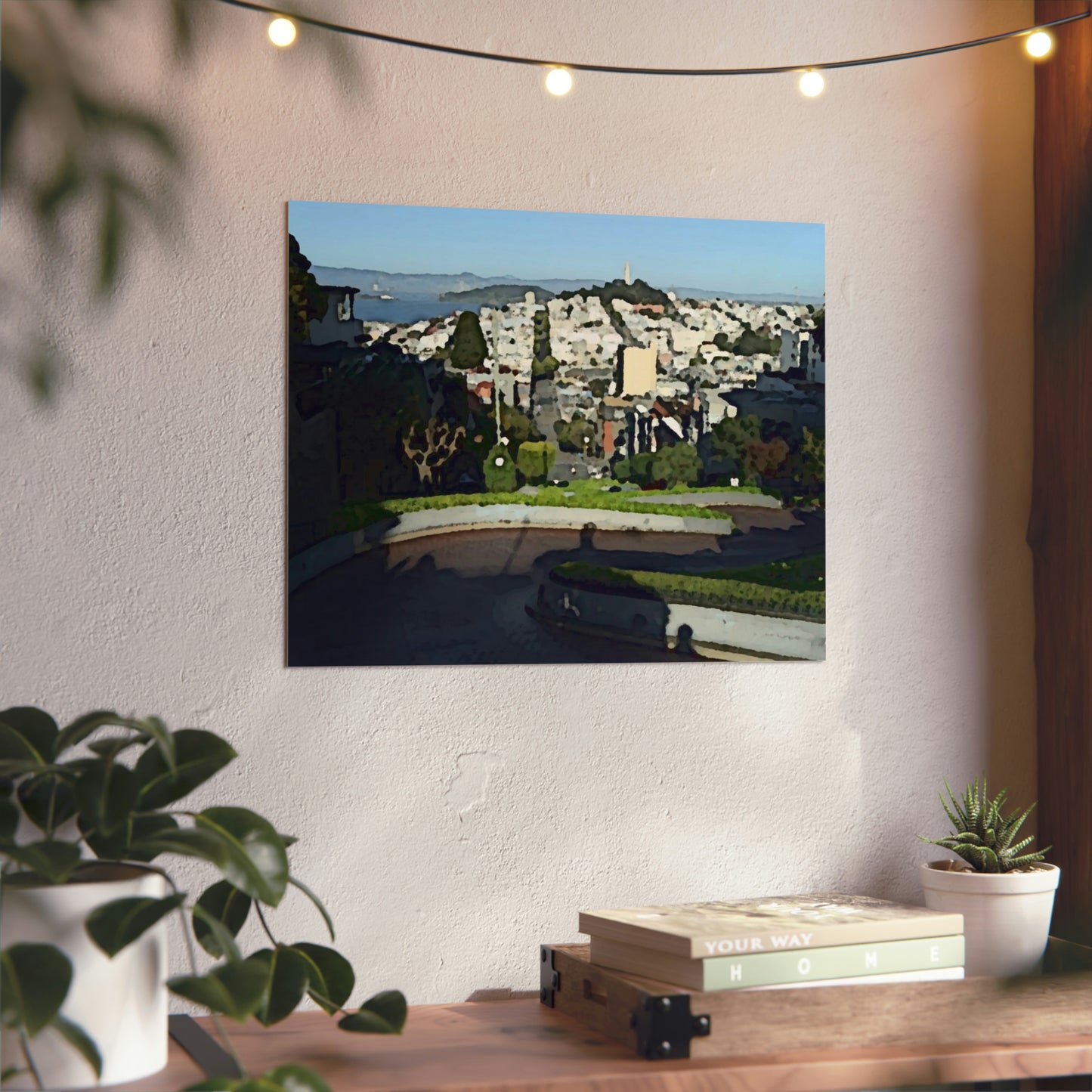 Aluminum Composite Panels ... "A Very Curvy Road With Outstanding Views" ... 'Keep You Eyes On The Road!' ... Lombard St, SF, California ... Family Archives (Father) ... Original Works ...