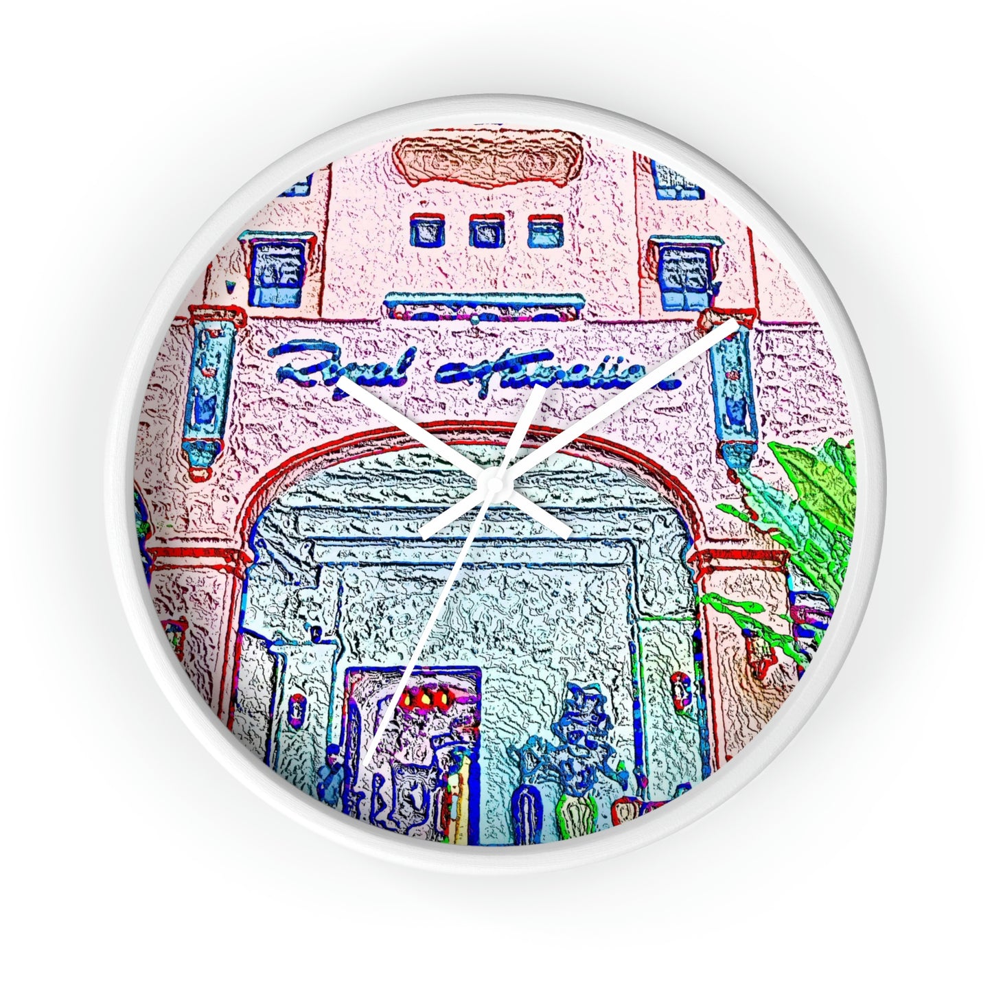 Wall Clock ... "La Grande Entree" At: 'The Pink Palace' ... The Royal Hawai'ian ... Honolulu, HI ... '27Oct2014' ... Original Works ...