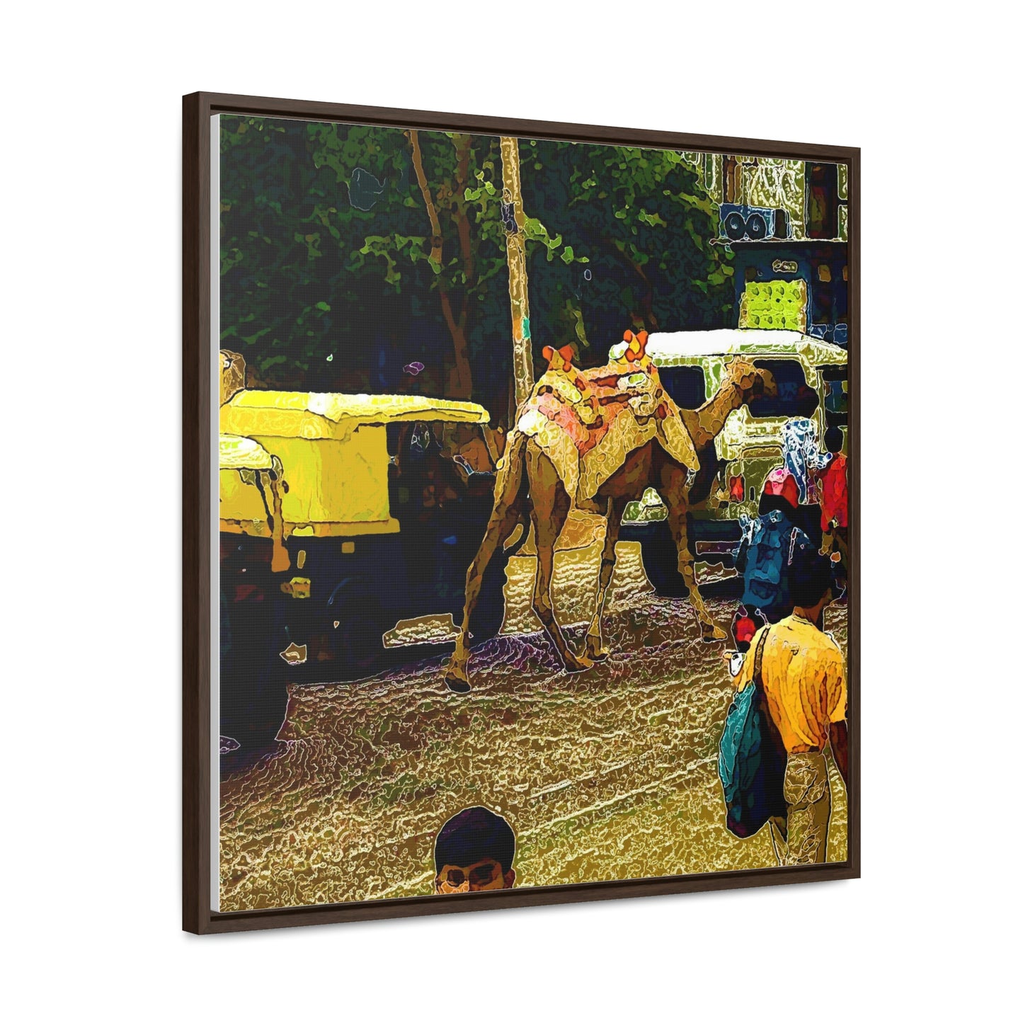 Gallery Canvas Wraps, Square Frame ... "Truckin'-Up-To-Buffalo ... 'Oops - Wrong Country' ... Truckin'-Up-To-New Delll -'E' ... " ... (Delhi, India) ... 5July2007. Original Works ...