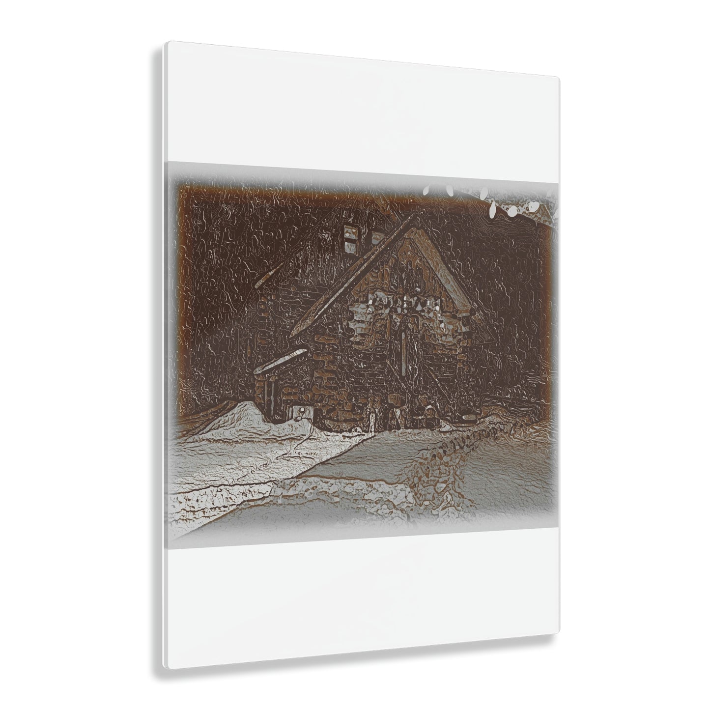 Acrylic Prints ... "A Cold, Snowy, Quiet Morning 'Above-The-Creek' ... " ... Original Works ...