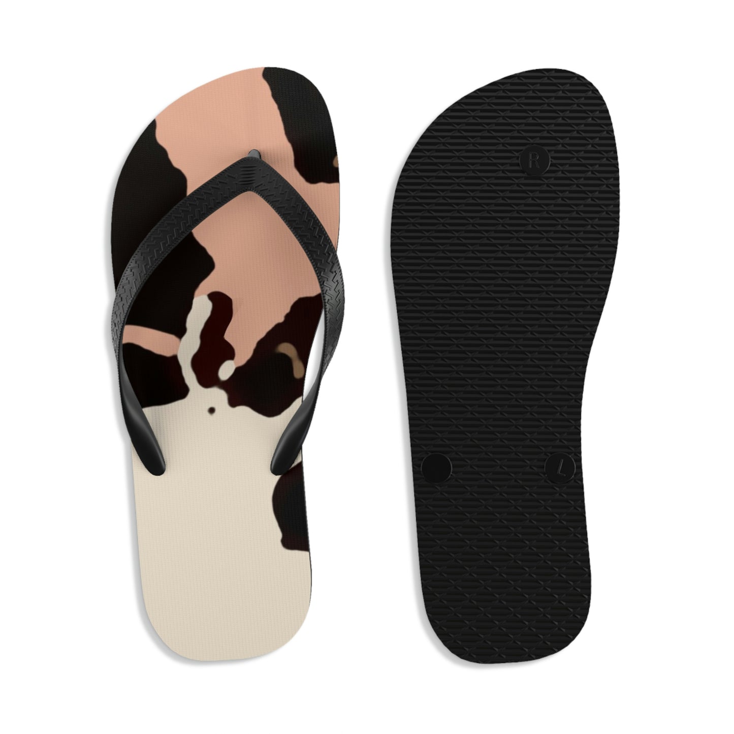 Unisex Flip-Flops ... "Always A Good Friend Watching Over Us & Taking Care Of Us" ...