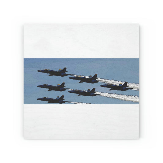 Wood Canvas ... Seattle Seafair ..."Blue Angels Run Over Lake Washington" ... Circa Mid 1980's ... Dr FJ Holt ... Original Works ...