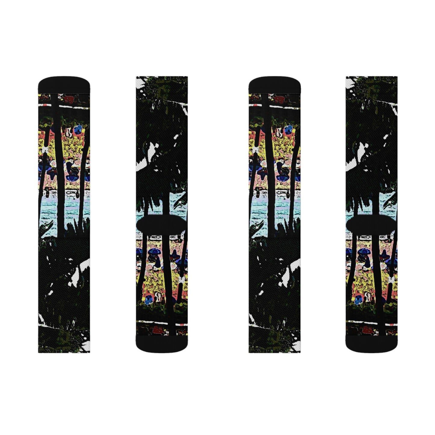 Sublimation Socks ... "A Beautiful Beach Amongst The Palms" ... The Outrigger Waikiki, Honolulu, Oahu ... Original Works ...