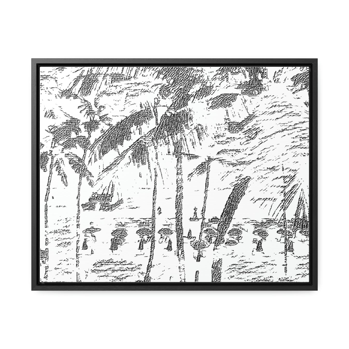 Gallery Canvas Wraps, Horizontal Frame ... "The Royal Hawai'ian: Waikiki Beach_Beach" ... Honolulu, HI ... Ocotber 2014 (Halloween) ... Original Works ...