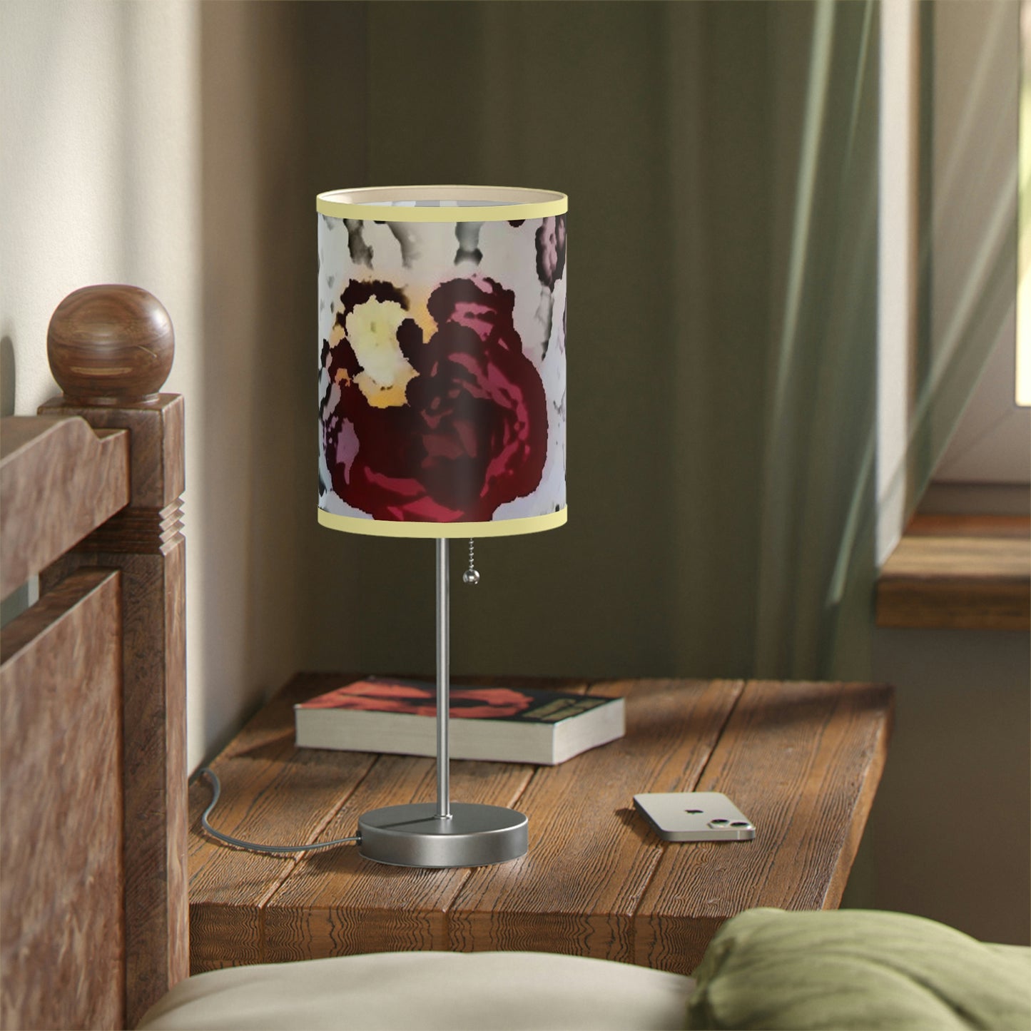 Lamp on a Stand, US|CA plug ... "A Friendly Flower" ... Pointsettia 'Pointing' ... Original Works ... (Supplied Photograph) ...