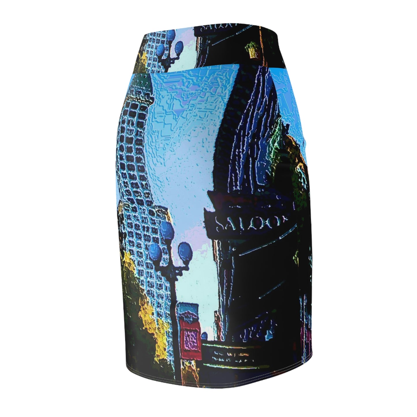 Women's Pencil Skirt ...  Pioneer Square & Smith Tower ... 'That World Famous View' ... Colleague Supplied Photo ... Original Works ...