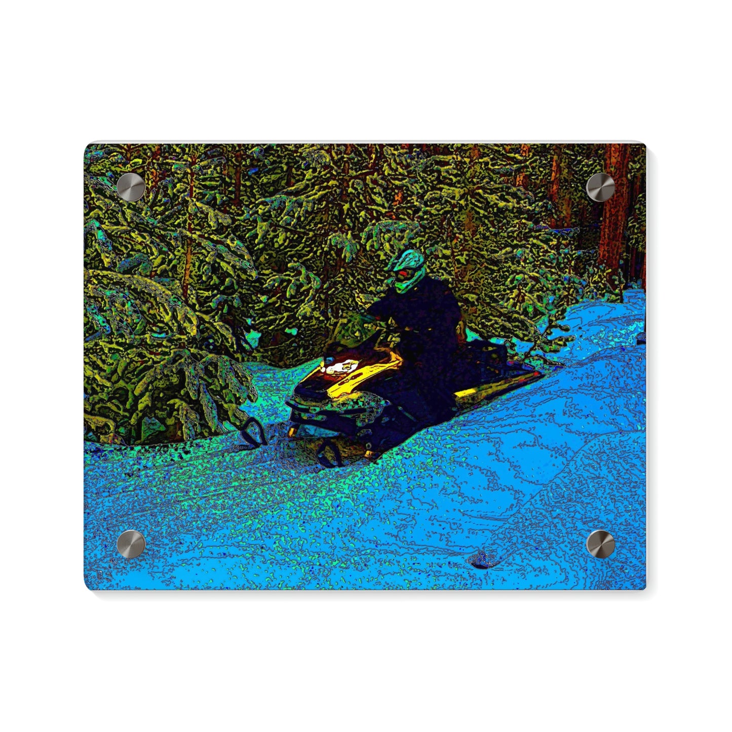Acrylic Wall Art Panels ... Yep ... "Another Day ... Riding Through The Wilderness ... " ... February 2023 ... Original Works ...