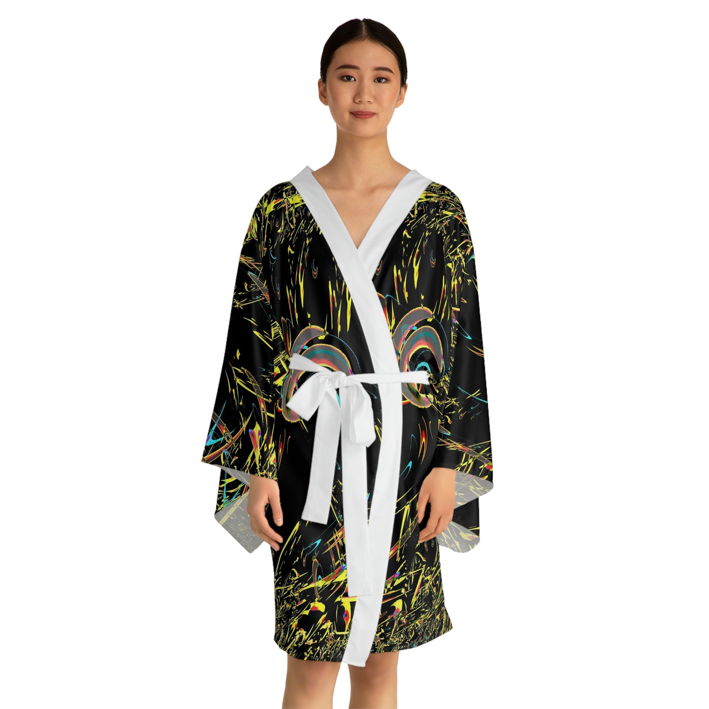 Long Sleeve Kimono Robe ... "Waning Moon" ... Central Idaho ... October 2022 ... Rendering Time: 22 Hours ... Original Works ...