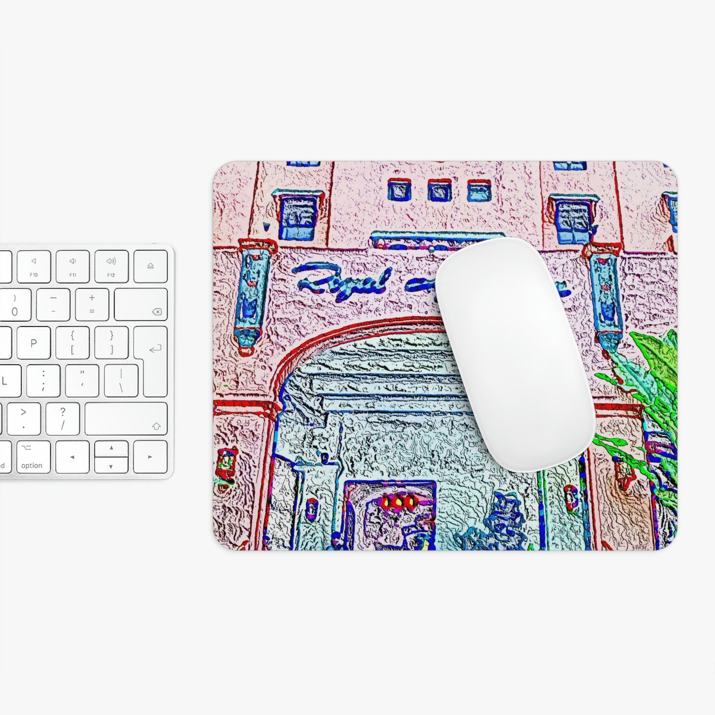 Mouse Pad ... "La Grande Entree" At: 'The Pink Palace' ... The Royal Hawai'ian ... Honolulu, HI ... '27Oct2014' ... Original Works ...