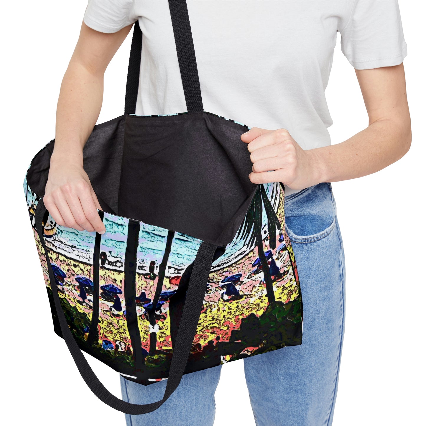 Weekender Tote Bag ... "A Beautiful Beach Amongst The Palms" ... The Outrigger Waikiki, Honolulu, Oahu ... Original Works ...