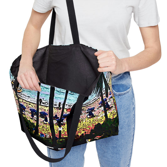 Weekender Tote Bag ... "A Beautiful Beach Amongst The Palms" ... The Outrigger Waikiki, Honolulu, Oahu ... Original Works ...