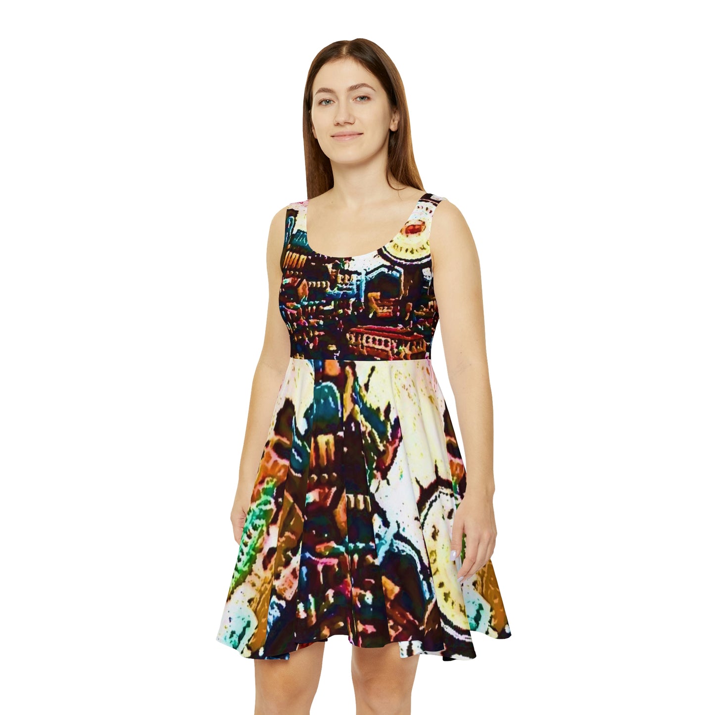 Women's Skater Dress ... "No.9 Fishermen's Grotto - Fishermen's Wharf, SF, California" ... Family Archives: 1970's ... Original Works ...