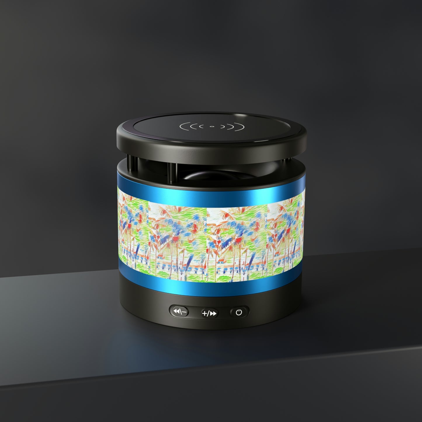 Metal Bluetooth Speaker and Wireless Charging Pad ... "The Royal Hawai'ian: Waikiki Beach_Beach" ... Honolulu, HI ... October 2014 (Halloween) ... Original Works ...
