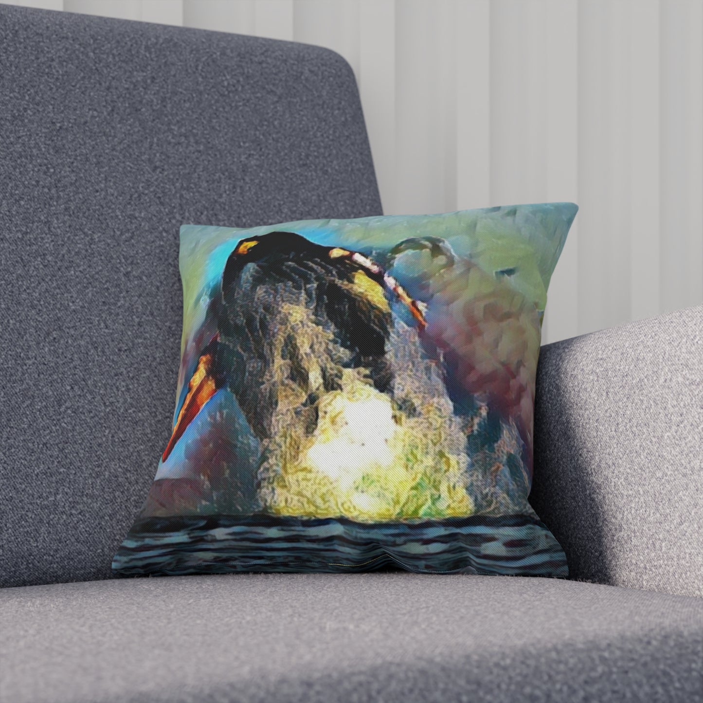 Cushion ... An Extraordinary Humpback Breach ... 'With Explosive Energy' ... Family Archives (KPH) ... Circa: 21st Century. Maui, HI ... Original Works ...