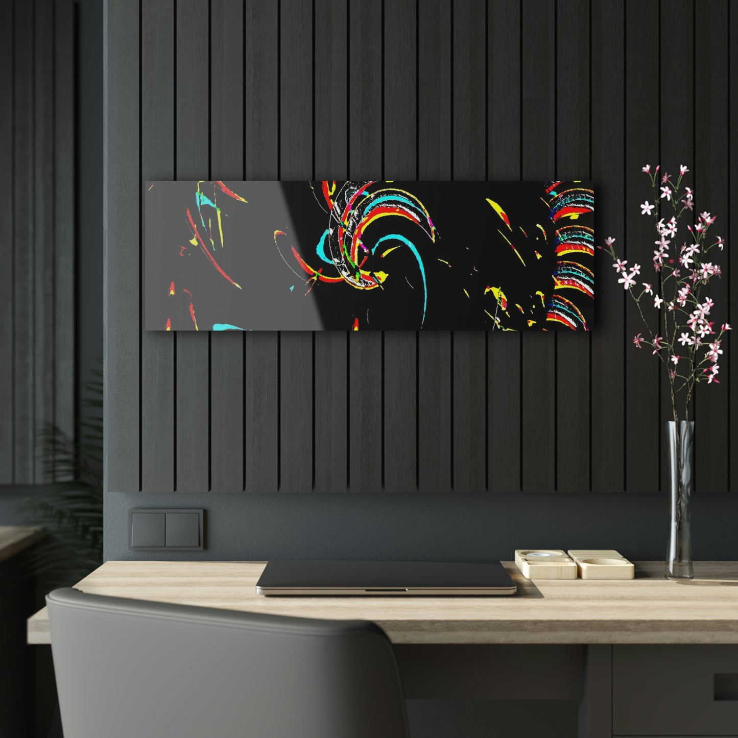 Acrylic Prints ... "Waning Moon" ... Central Idaho ... October 2022 ... Rendering Time: 22 Hours ... Original Works ...