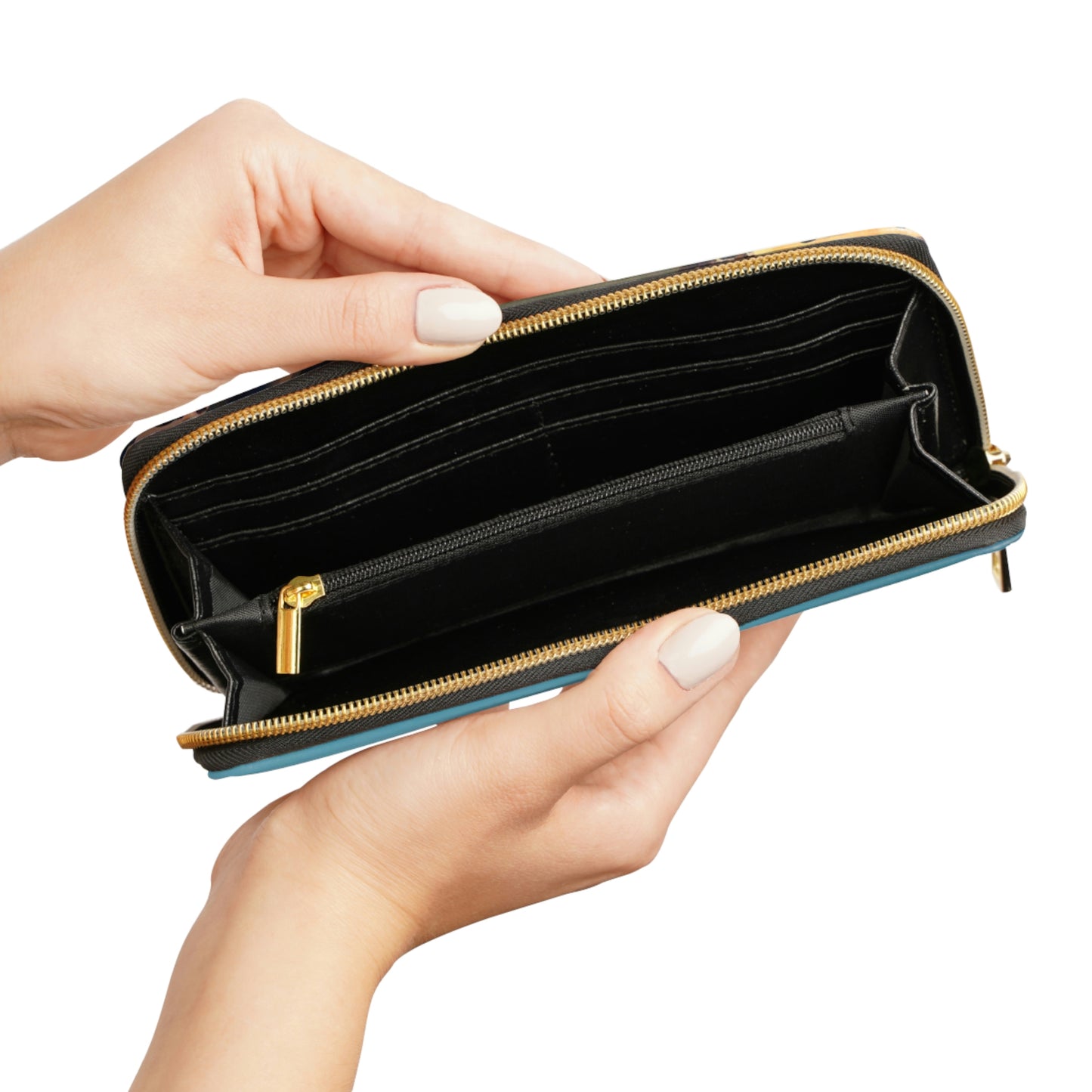 Zipper Wallet ... Au Paris ... "Along The River Seine" ... Barbara Joan Bonnell-Holt: 1972 ... Original Works ...
