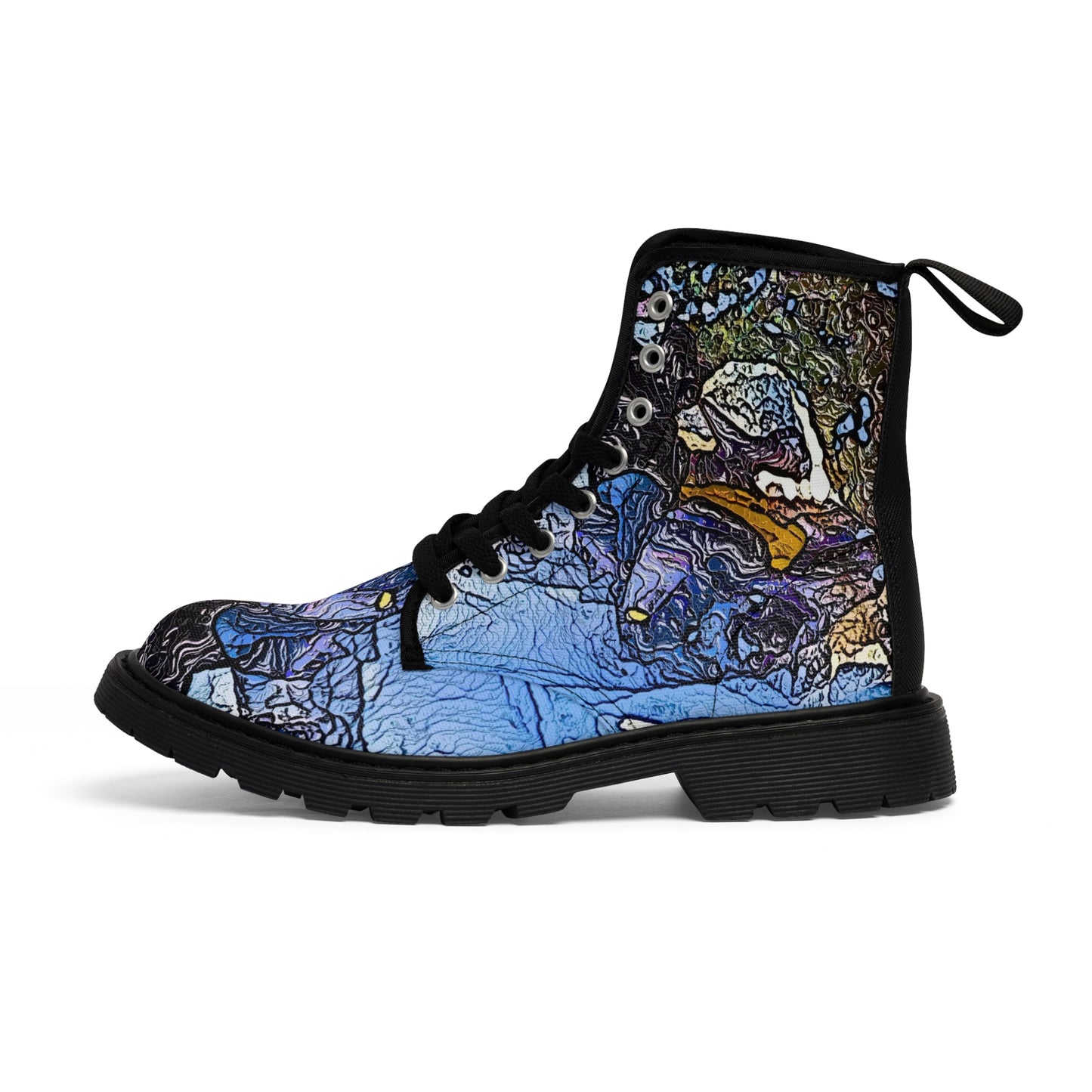 Women's Canvas Boots ... Blasting Through-The-Powder ... 'Central Idaho Mounains ... ' 2Dec22 ...