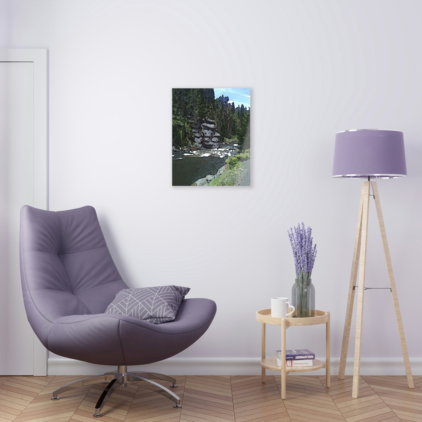 Acrylic Prints ...  "I Am Innocent" ... Tricky-Dick Immortalized ... Nixon Rock: Along The River ... Central Idaho, Summer 2020 ... Original Works ...