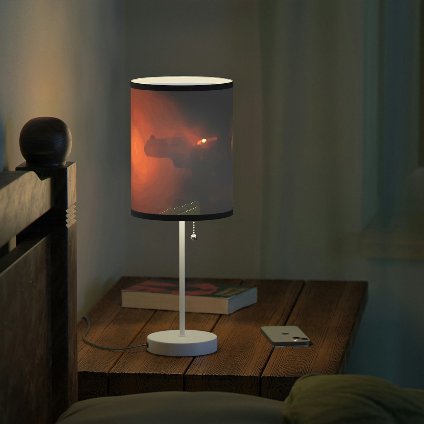 Lamp on a Stand, US|CA plug ... Ruger .357 Magnum Early-Morning-Target-Practice ... 'Circa April 2022' ... Original Works ...