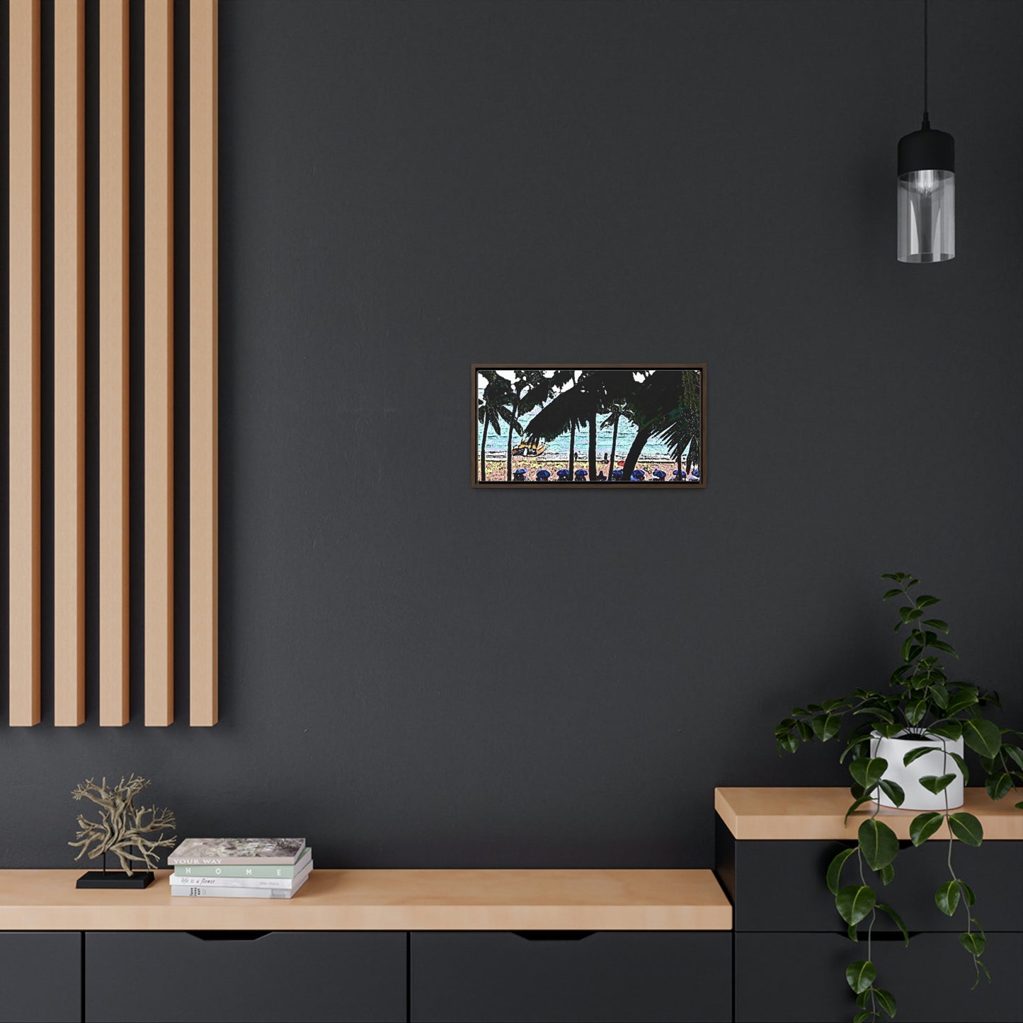 Gallery Canvas Wraps, Horizontal Frame ... "A Beautiful Beach Amongst The Palms" ... The Outrigger Waikiki, Honolulu, Oahu ... Original Works ...
