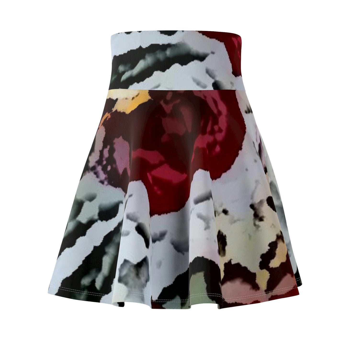 Women's Skater Skirt ... "A Friendly Flower" ... Pointsettia 'Pointing' ... Original Works ... (Supplied Photograph) ...