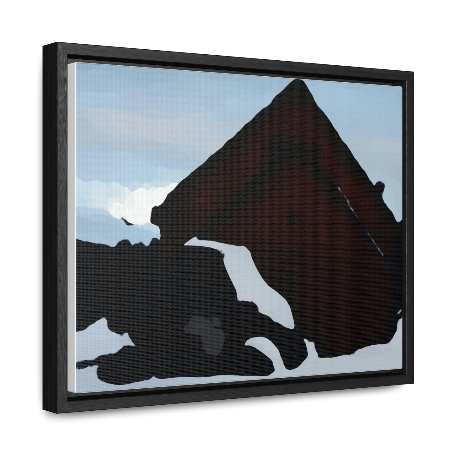 Gallery Canvas Wraps, Horizontal Frame ... After An Intense Snow Storm ... 'Digging Out' ... A Vehicle & Cabin "In The Mountains" ... March 2023 ... Original Works ...