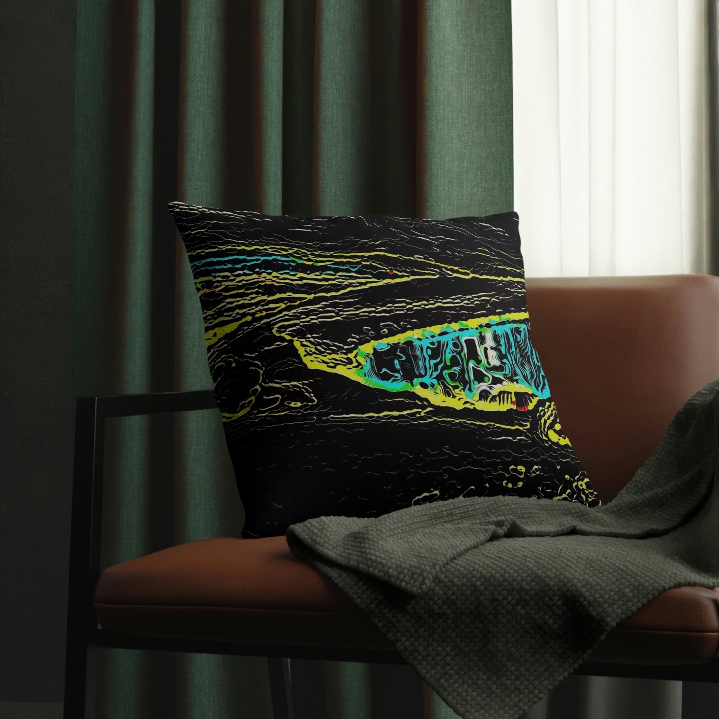 Waterproof Pillows ...  "Snow Vehicle In Snow Storm At-Rest" ... Circa 12Mar23 ... Central Idaho ... 18-Hours Rendering Time: Original Works ...