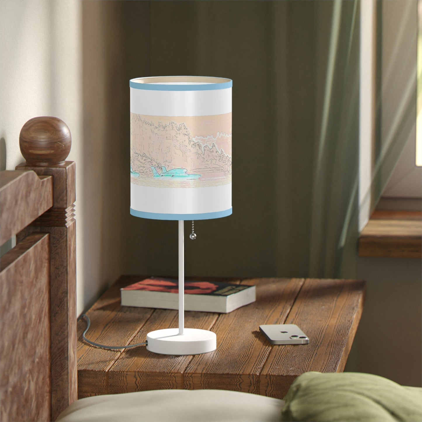 Lamp on a Stand, US|CA plug ... Seattle Columbia Cup On Lake Washington ... "Dave Wilcox Heads For The Win" ... Associate Gift-Photo ... Original Works ...