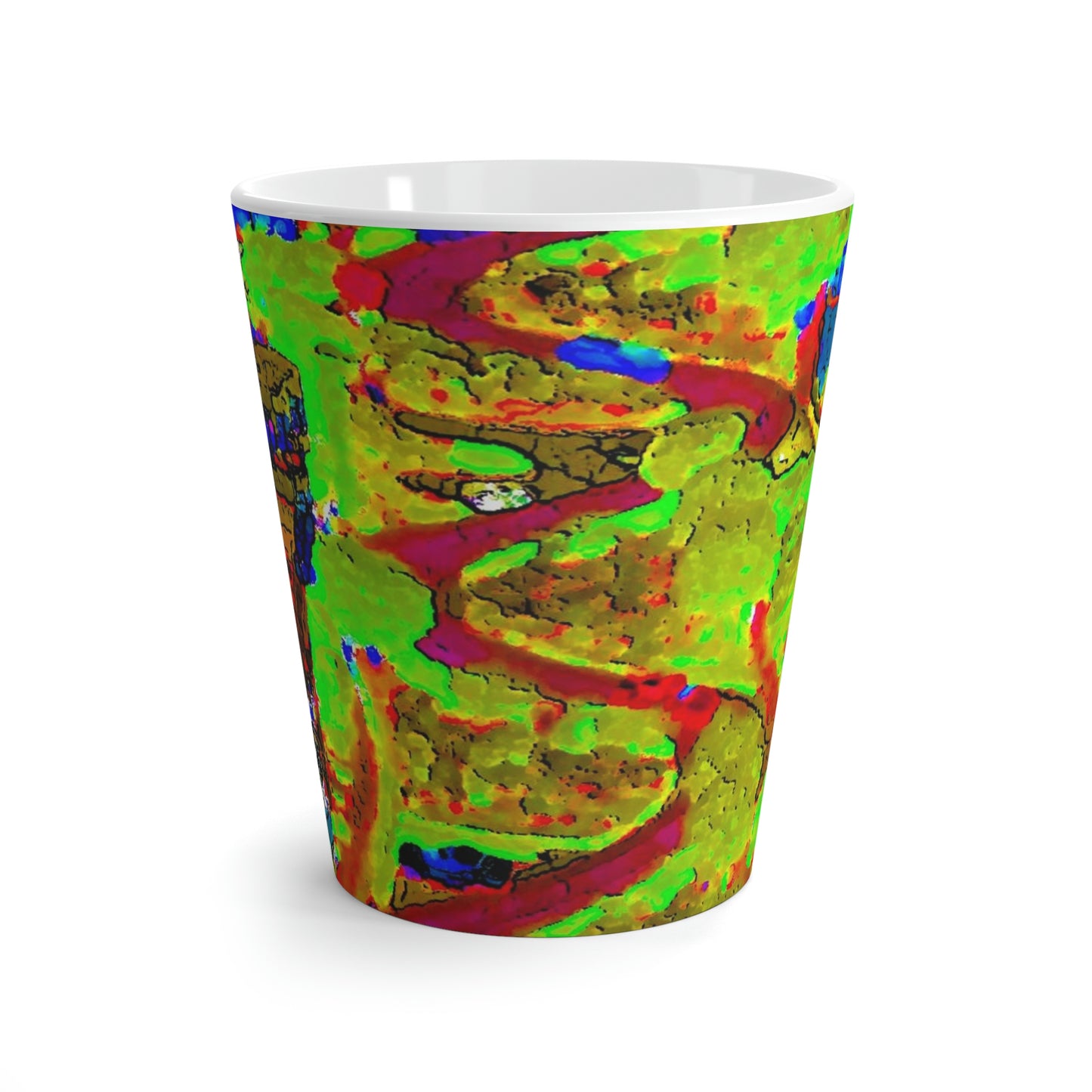 Latte Mug ... A Crazy Street ... 'Eight Winding Curve-Switchbacks' ... "Lombard Street, San Francisco, CA' ... Family Archives: 1970's ... Original Works ...