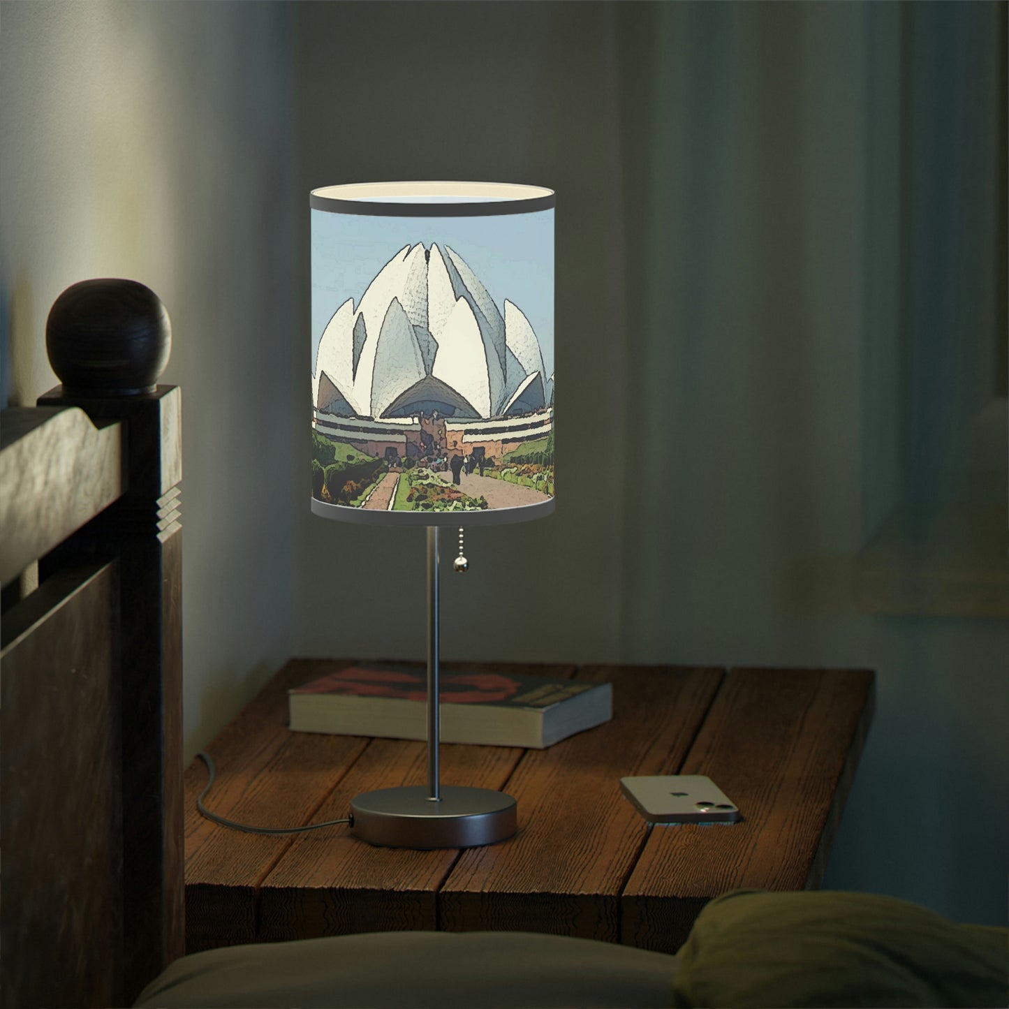 Lamp on a Stand, US|CA plug ... 'Bahai'i House-Of-Worship' ... "Lotus Temple: Delhi, India, 2008" ... Original Works ...