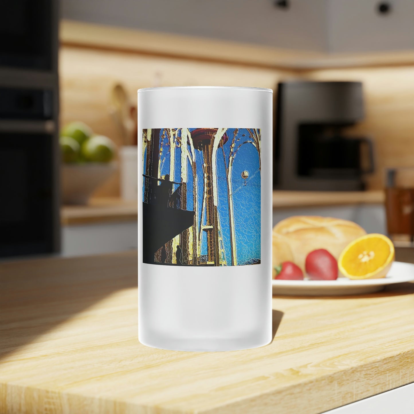 Frosted Glass Beer Mug ... "Seattle's World Fair ... 'A Family Favourite' ..." Original Works ...