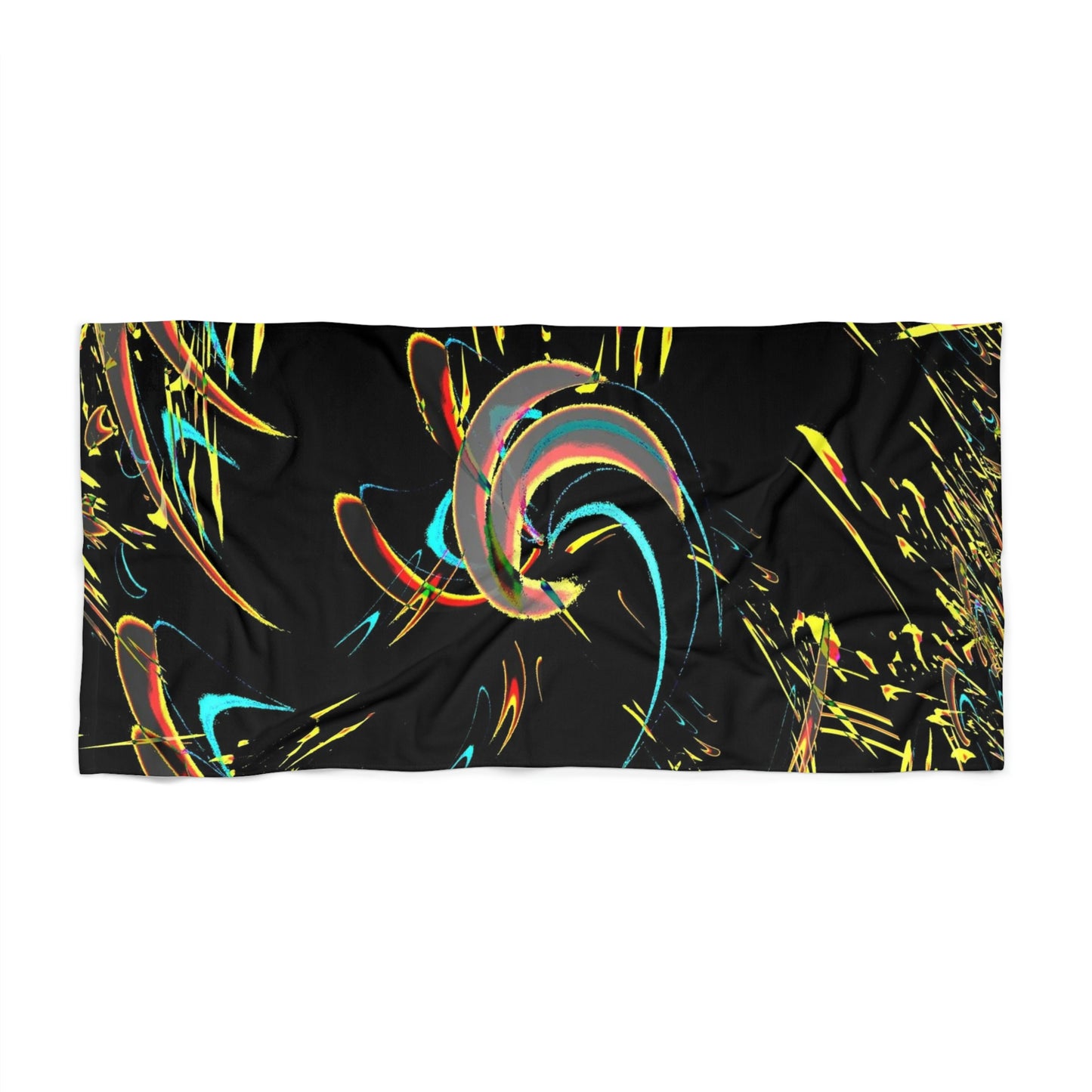 Beach Towel ... "Waning Moon" ... Central Idaho ... October 2022 ... Rendering Time: 22 Hours ... Original Works ...