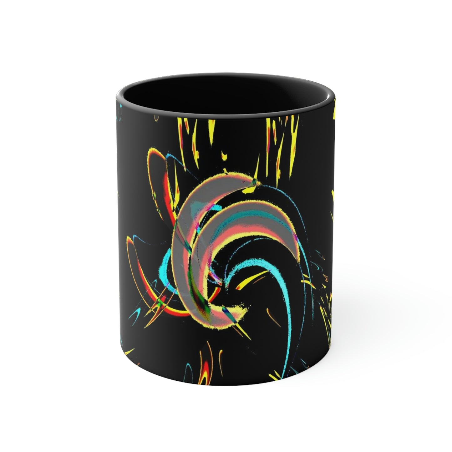 Accent Coffee Mug, 11oz ... "Waning Moon" ... Central Idaho ... October 2022 ... Rendering Time: 22 Hours ... Original Works ...