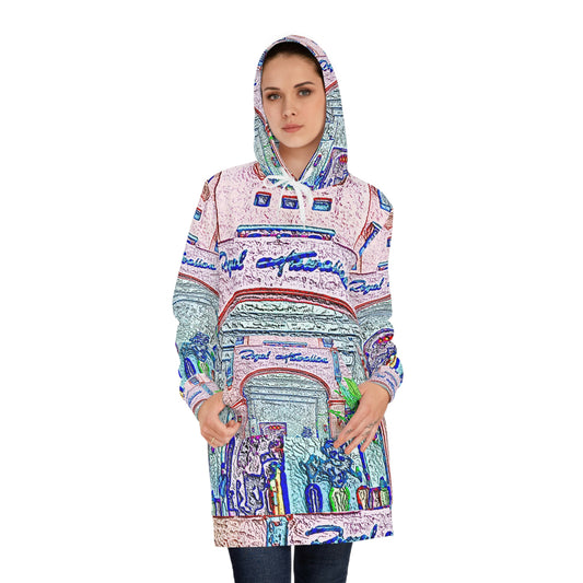 Women's Hoodie Dress (AOP) ... "La Grande Entree" At: 'The Pink Palace' ... The Royal Hawai'ian ... Honolulu, HI ... '27Oct2014' ... Original Works ...