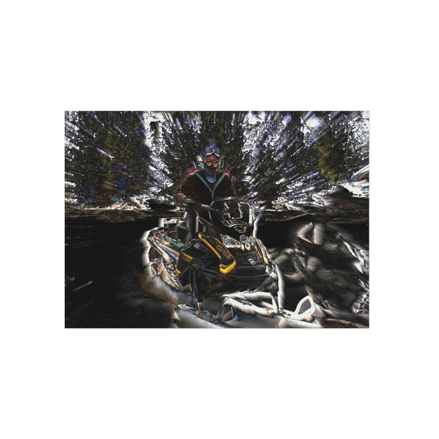 Aluminum Composite Panels ... Snowmobiling The Local Trails ... "A Spring Day" ... March 2021 ... Central Idaho ... Original Works ...