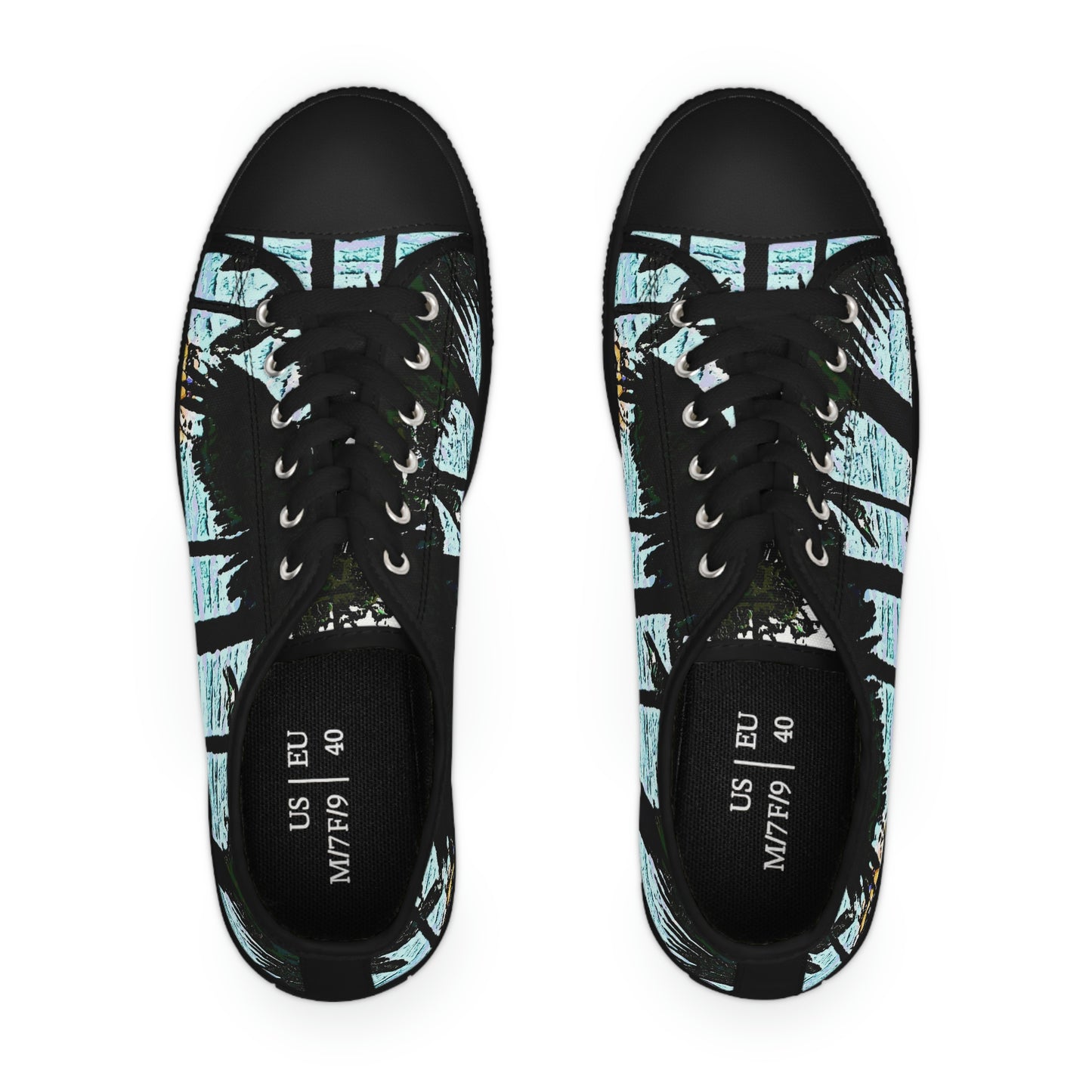 Women's Low Top Sneakers ... "A Beautiful Beach Amongst The Palms" ... The Outrigger Waikiki, Honolulu, Oahu ... Original Works ...