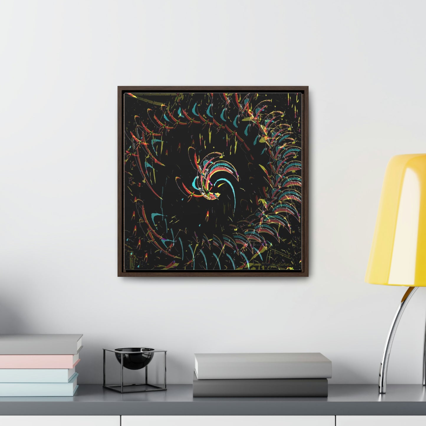 Gallery Canvas Wraps, Square Frame ... "Waning Moon" ... Central Idaho ... October 2022 ... Rendering Time: 22 Hours ... Original Works ...