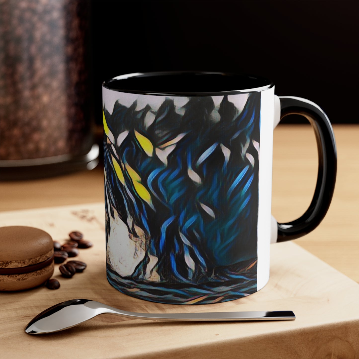 Accent Coffee Mug, 11oz ... "Ken's Favourite Humpback Breach" ... Circa: 21st Century ... Maui, HI ... Original Works ...