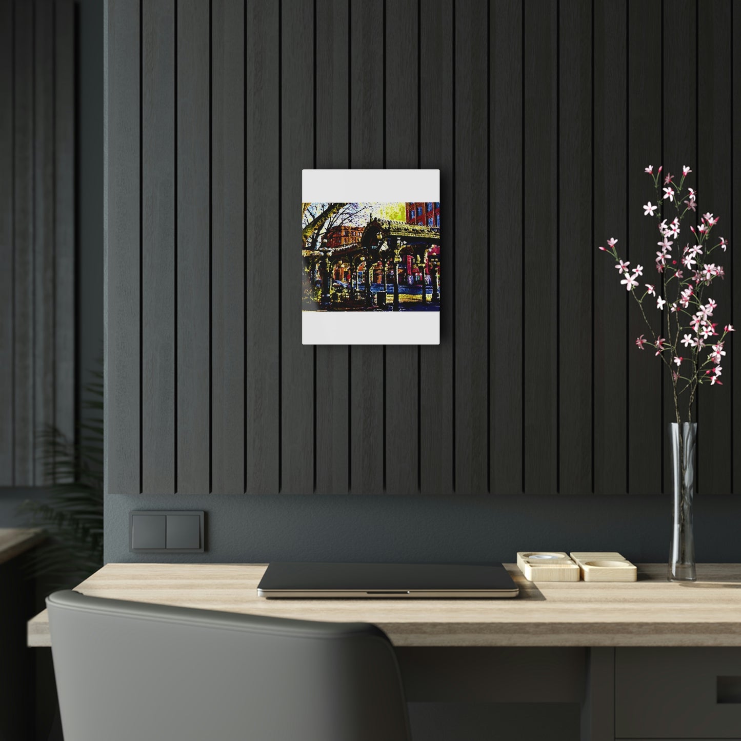 Acrylic Prints .. A Very Fine Place To Meet ... To Catch The Bus ... 'To Find A Friend' .. Just-To-Hangout ... Dr FJHolt Base Photo ... Original Works ...