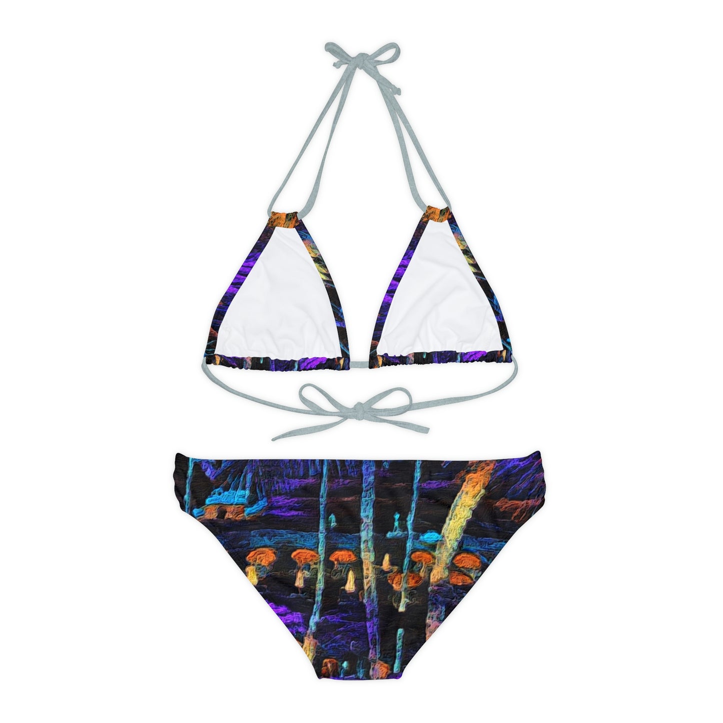 Strappy Bikini Set (AOP) ... "The Royal Hawai'ian: Waikiki Beach_Beach" ... Honolulu, HI ... Ocotber 2014 (Halloween) ... Original Works ...