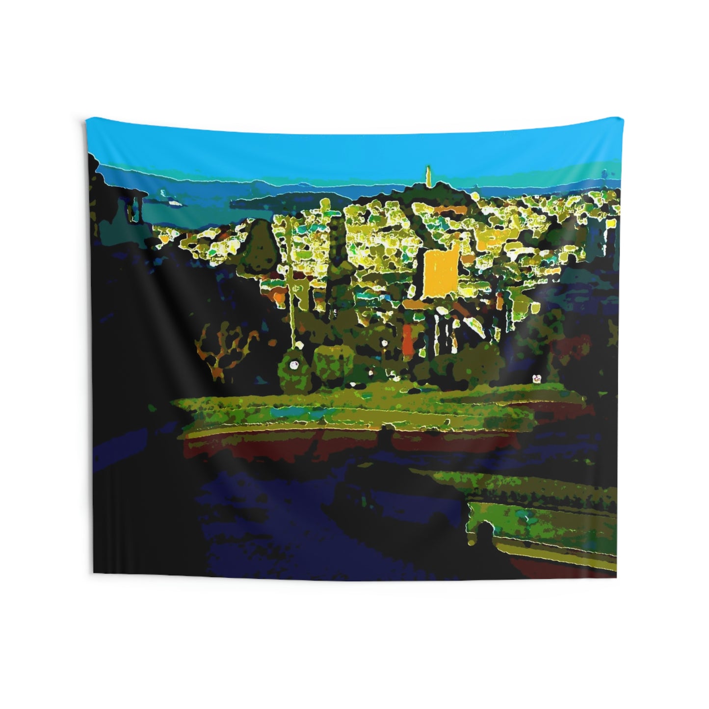 Indoor Wall Tapestries ... "Lombard Street San Francisco, CA, USA" ... Family Archives 1970's ... Original Works ...