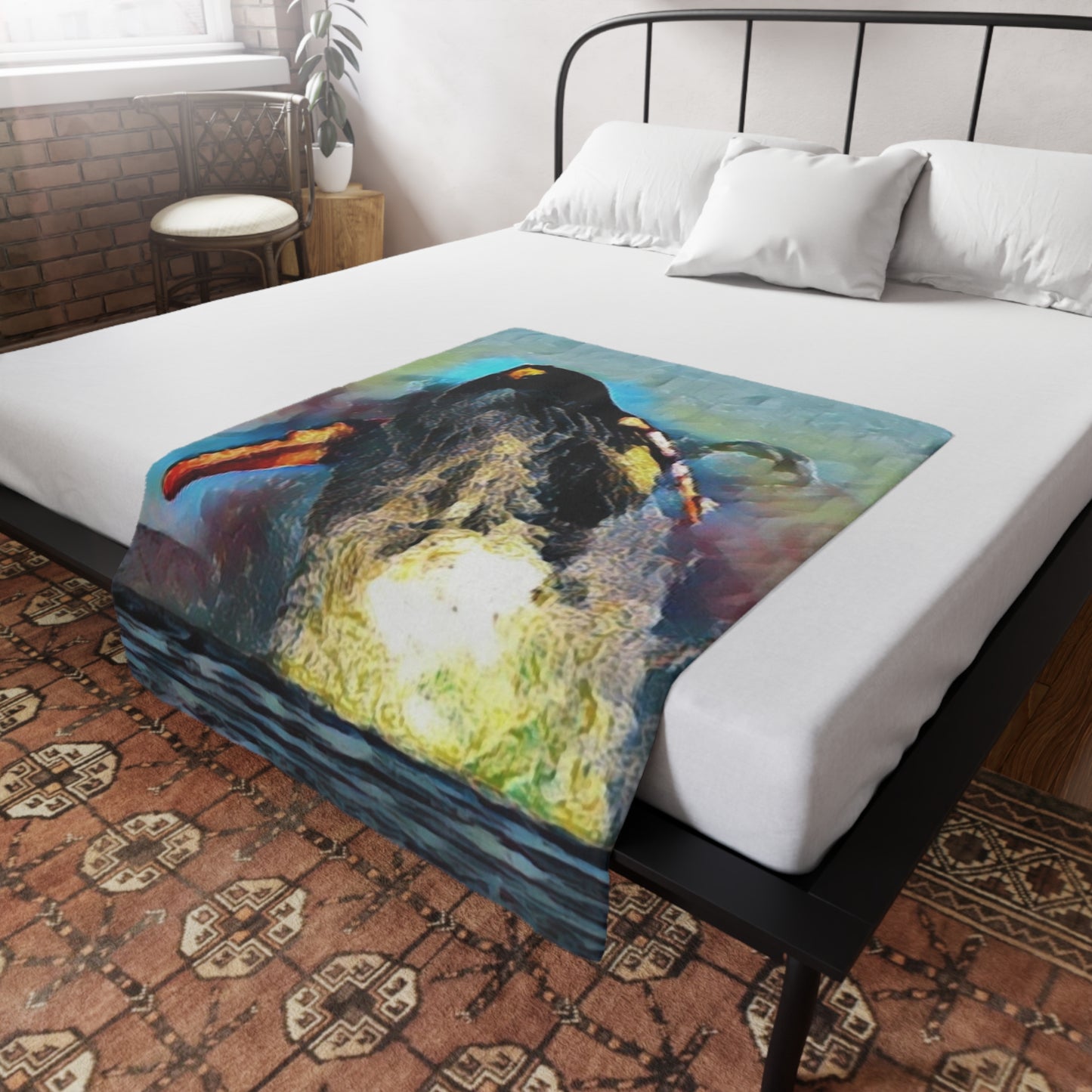 Plush Fleece Blanket ... An Extraordinary Humpback Breach ... 'With Explosive Energy' ... Family Archives (KPH) ... Circa: 21st Century. Maui, HI ... Original Works ...