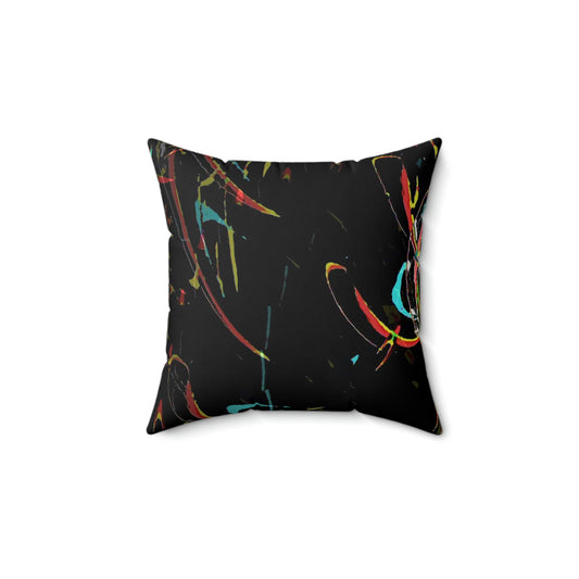 Spun Polyester Square Pillow ... "Waning Moon" ... Central Idaho ... October 2022 ... Rendering Time: 22 Hours ... Original Works ...