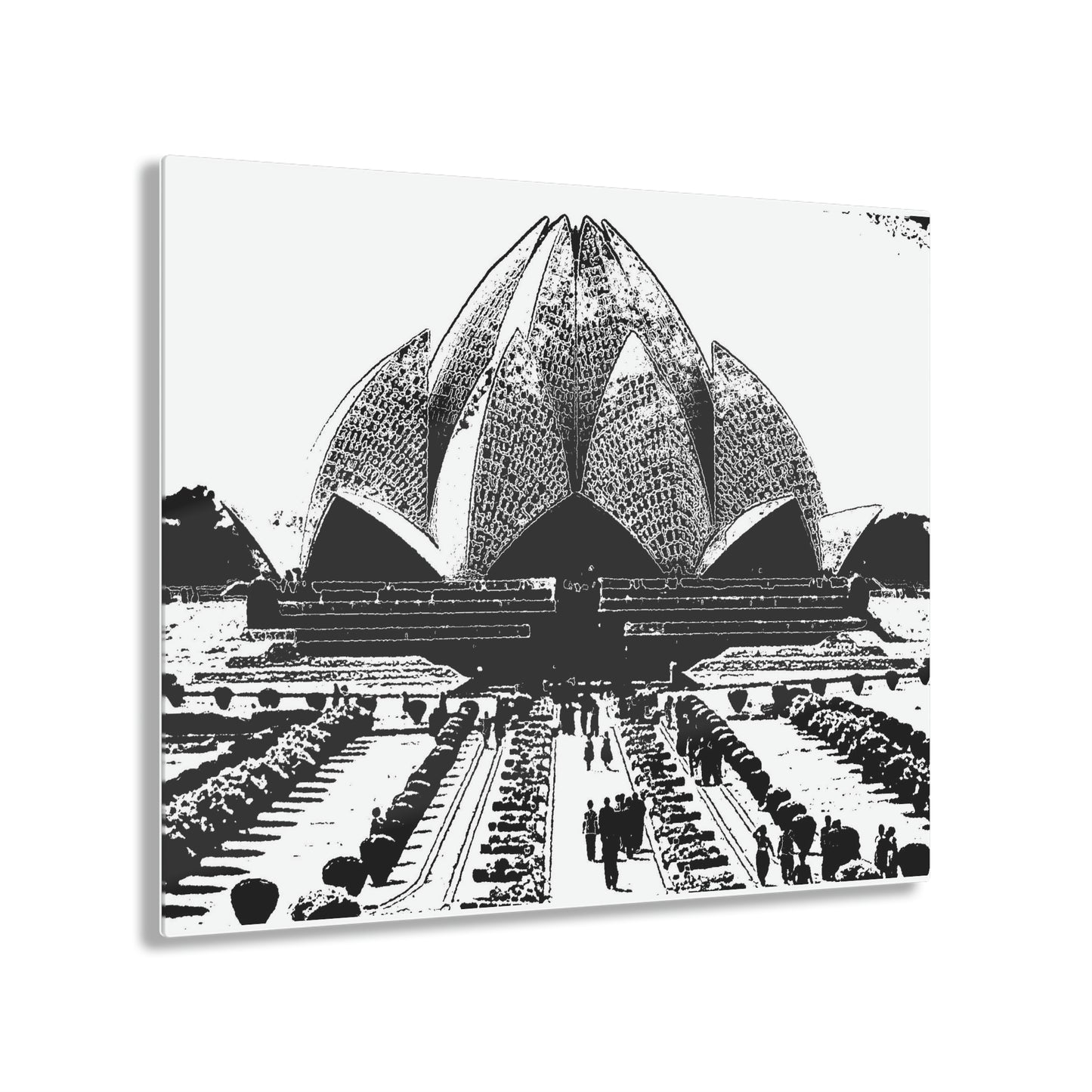 Acrylic Prints ... 'Bahai'i House-Of-Worship' ... "Lotus Temple: Delhi, India, 2008" ... Original Works ...