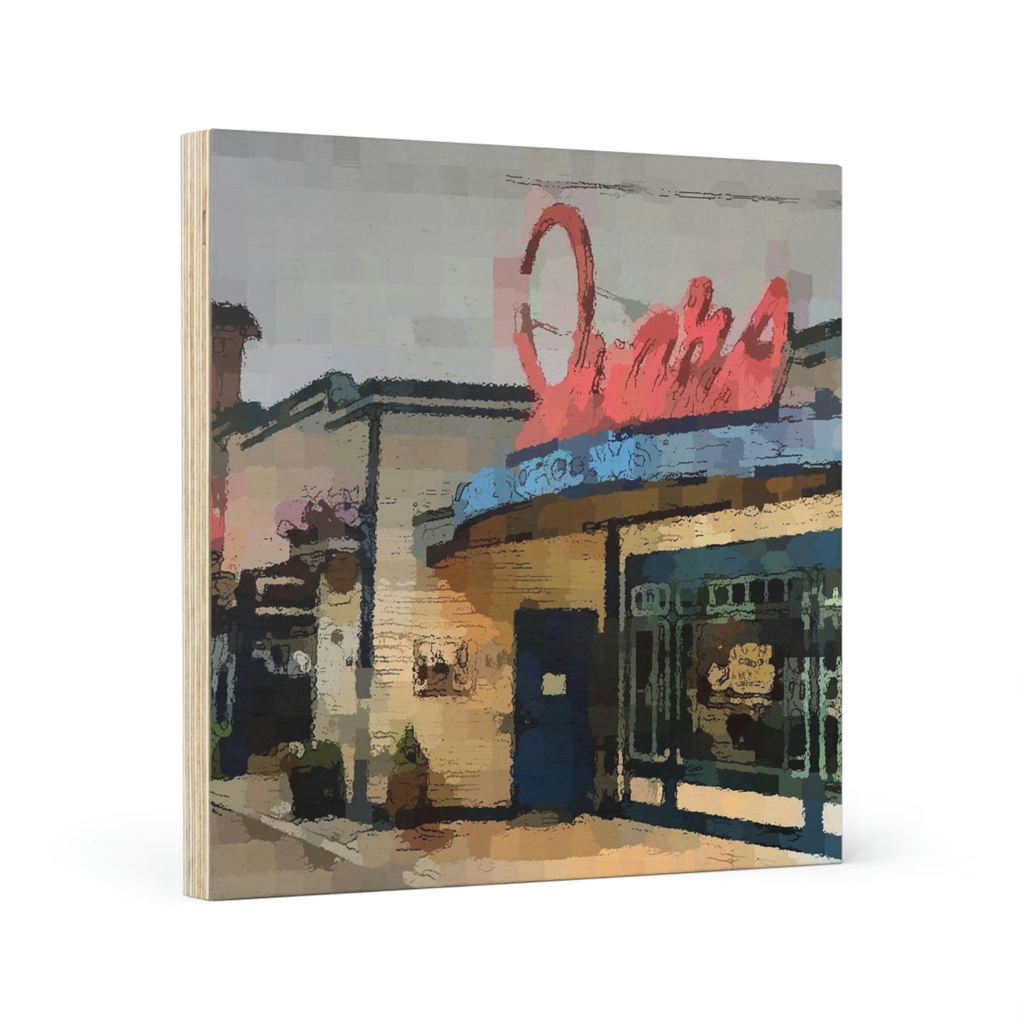 Wood Canvas ...  In-A-Hurry & Stressed? ... Remember: Keep "Clam" ... Clam_Happy ...  'Ivars: Seattle Waterfront' ... Personal Archives ... Original Works ...