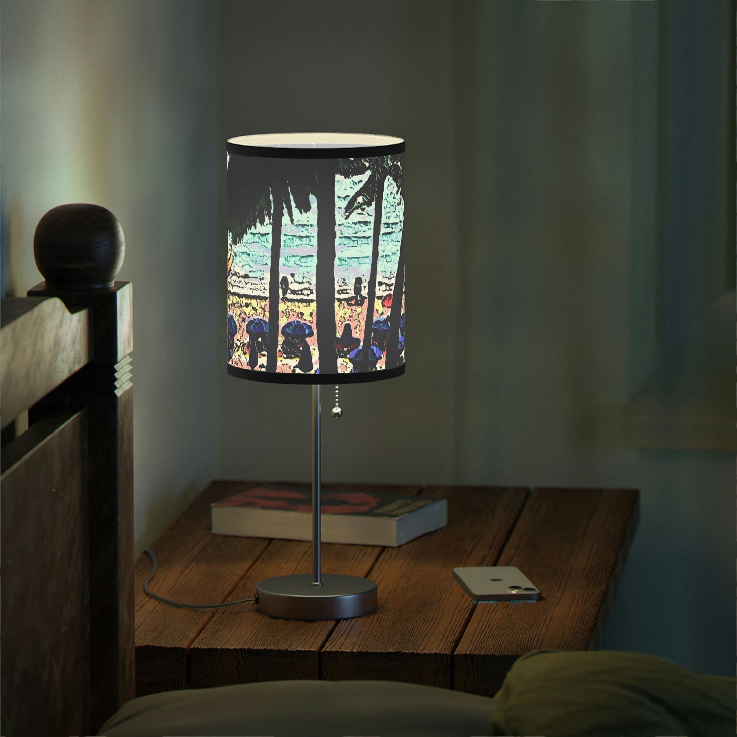Lamp on a Stand, US|CA plug ... "A Beautiful Beach Amongst The Palms" ... The Outrigger Waikiki, Honolulu, Oahu ... Original Works ...